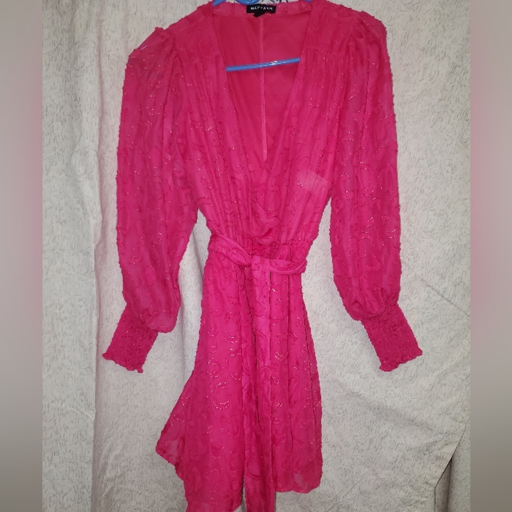 Hot Pink Jumper with Belt